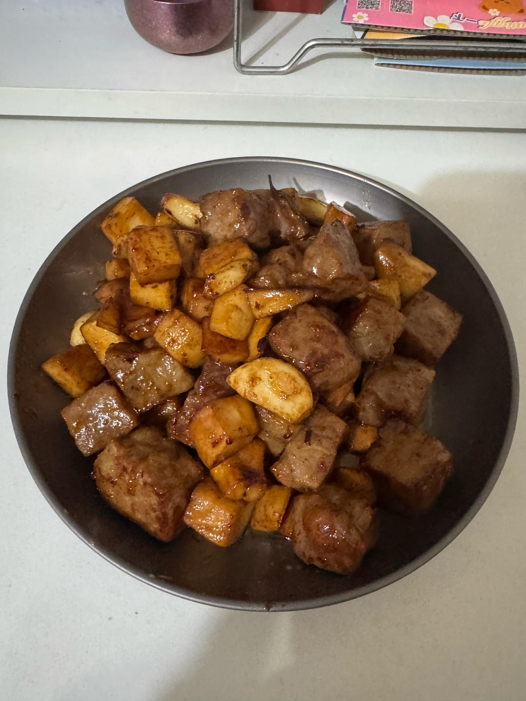 黑蒜杏鲍菇牛肉粒#秋季保胃战#