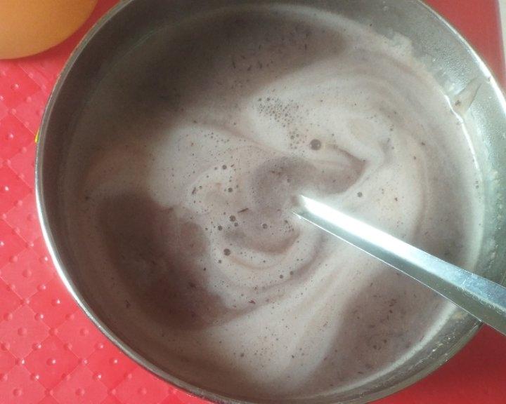 麦香紫米糊的做法