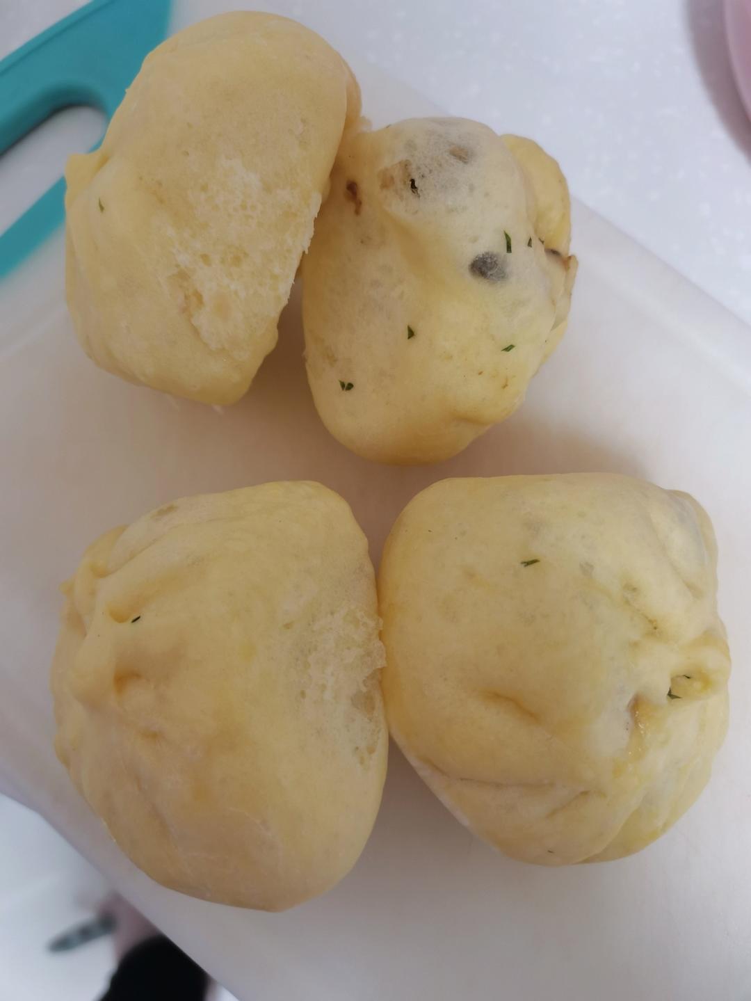 微波炉蒸生包子