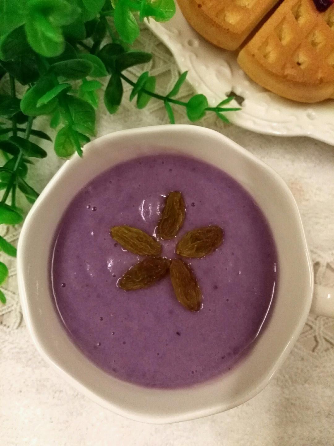 紫薯山药牛奶泥