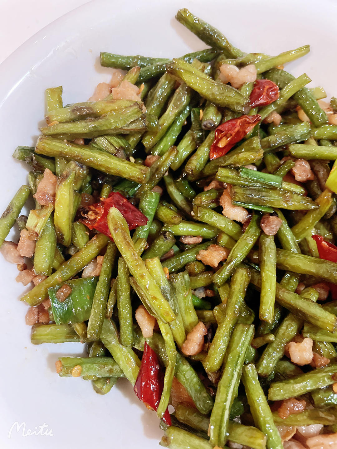 干煸豇豆（肉末版）