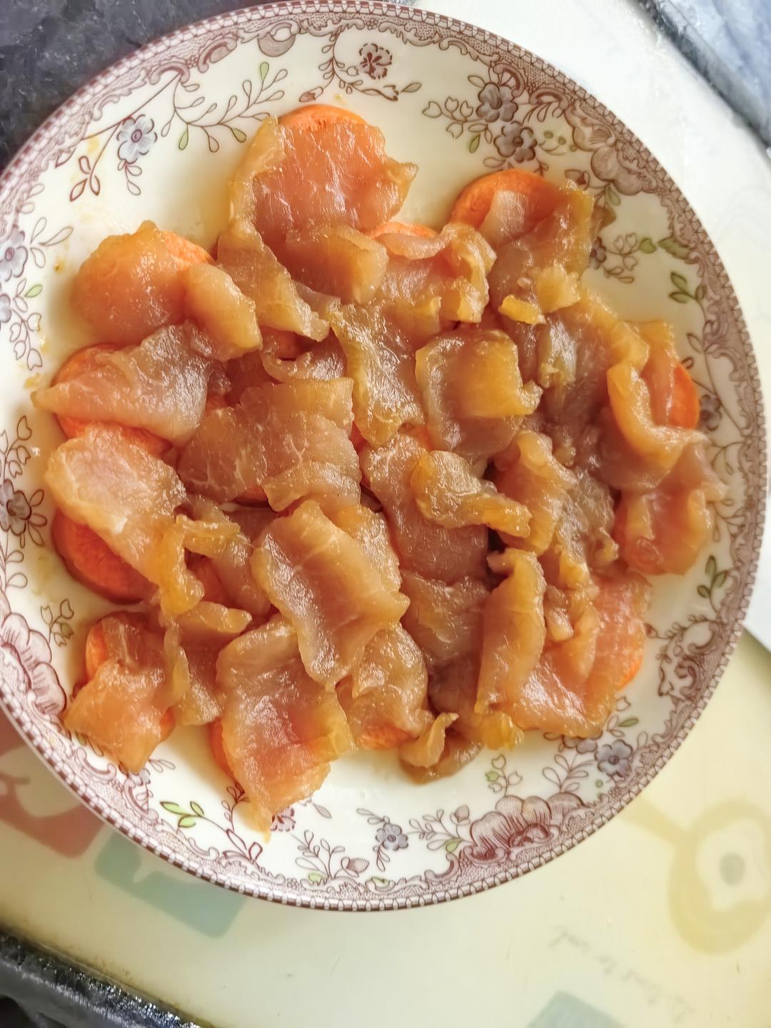 不加一滴油的蒸里脊肉