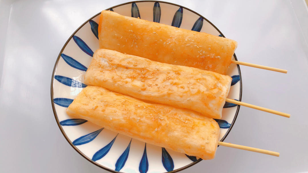 秒杀路边摊外酥里糯脆皮烤年糕