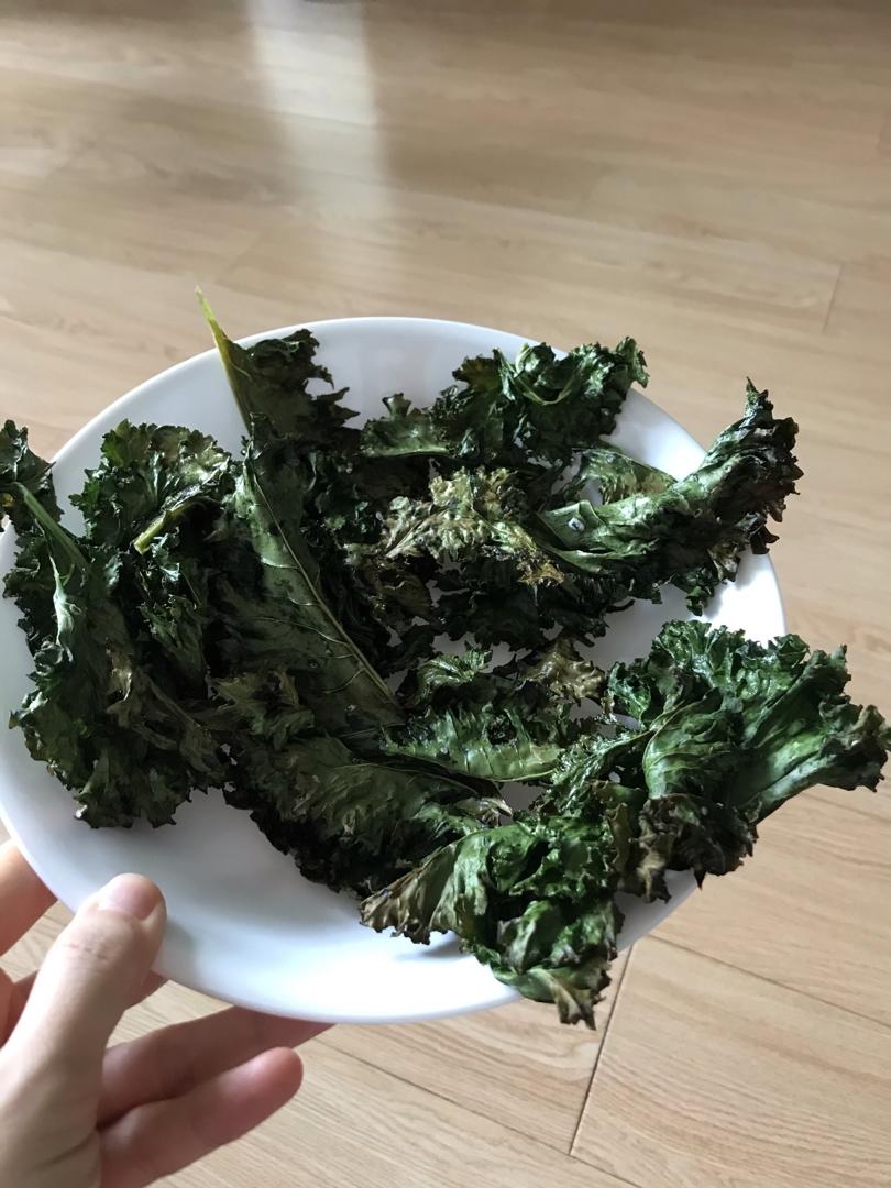 🥬羽衣甘蓝脆【kale Chips 】超级健康的健身零食