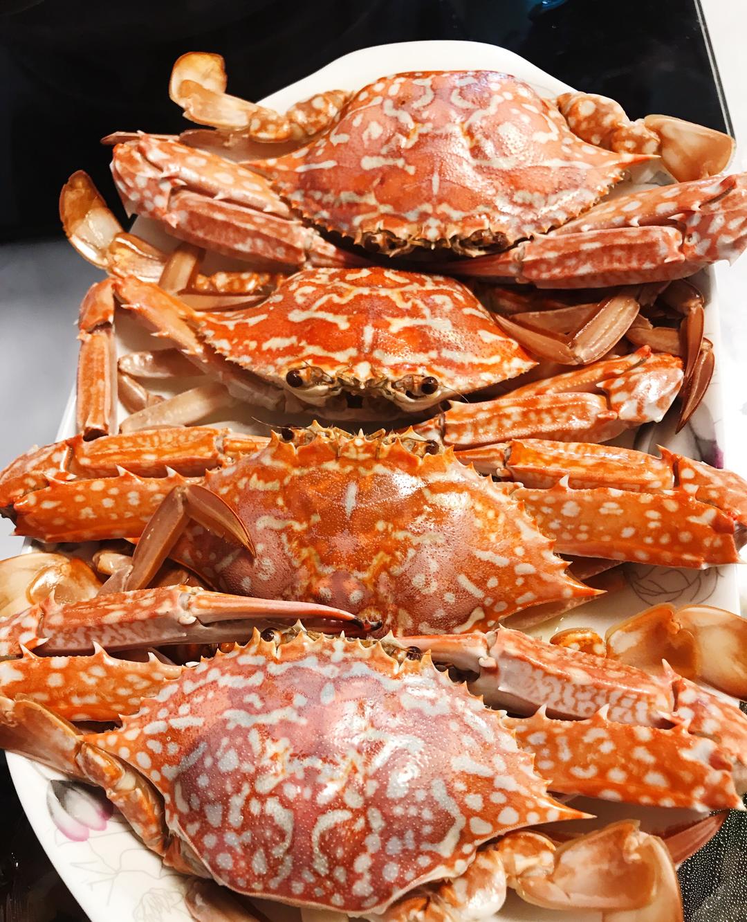 步骤图 尝海鲜 清蒸螃蟹 花蟹 的做法 尝海鲜 清蒸螃蟹 花蟹 的做法步骤 菜谱 下厨房