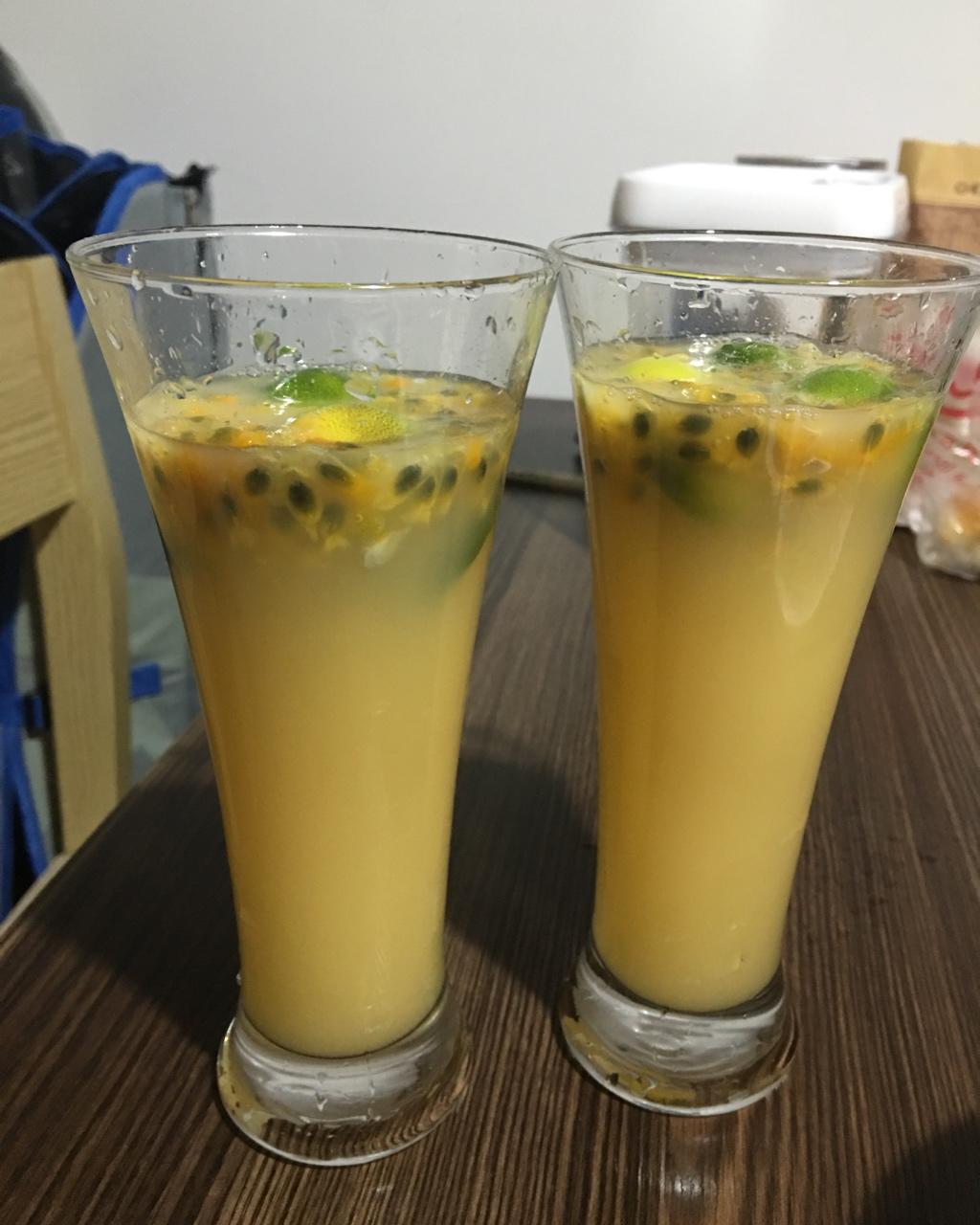 青柠/青桔百香果气泡水/夏日必备