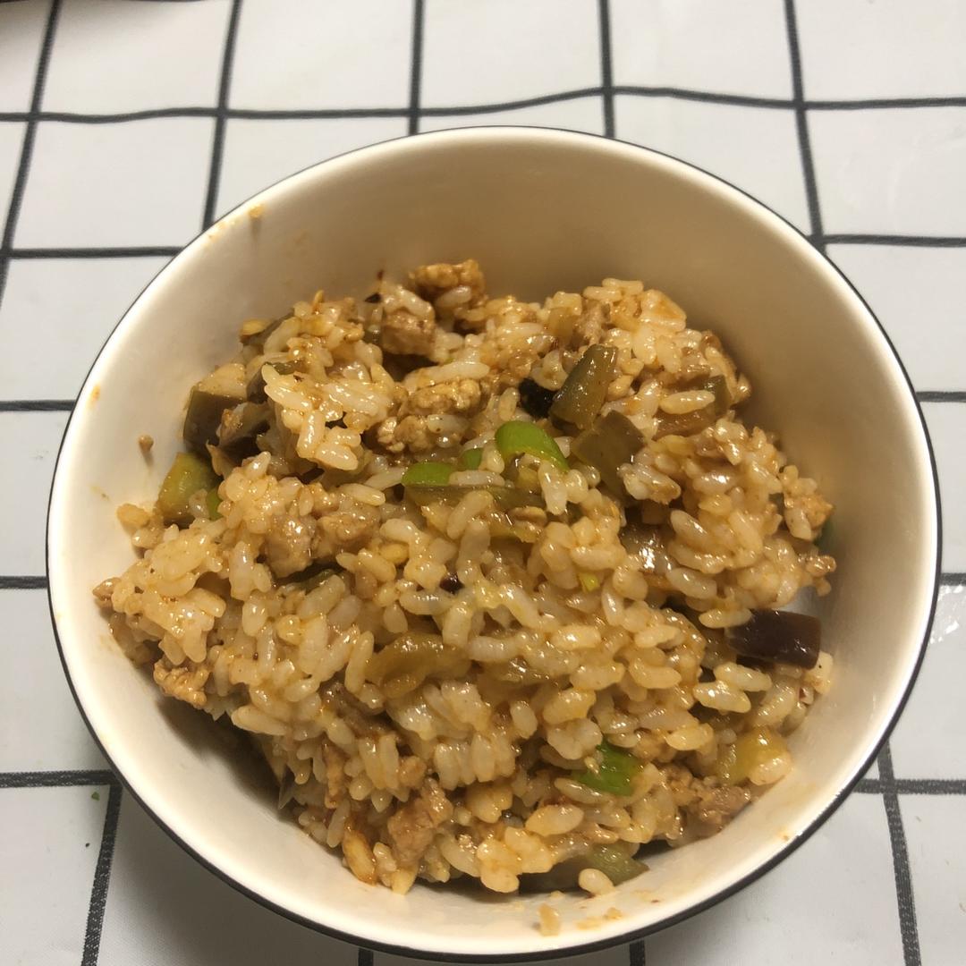 特别好吃的茄子炒饭