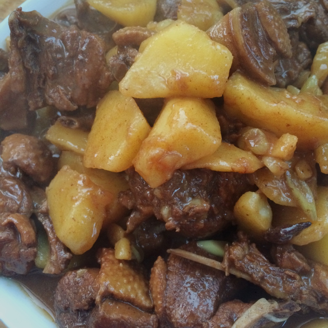 古乐府之一棵开花的树做的土豆焖鸭