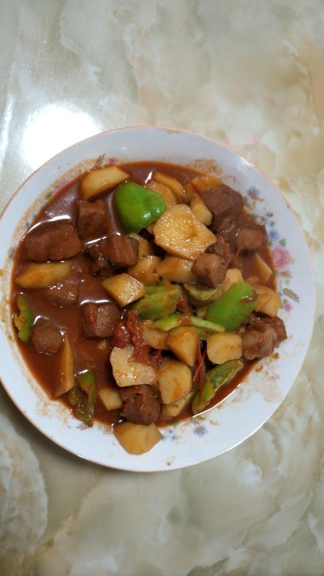 自由自在s做的土豆炖牛肉高压锅版