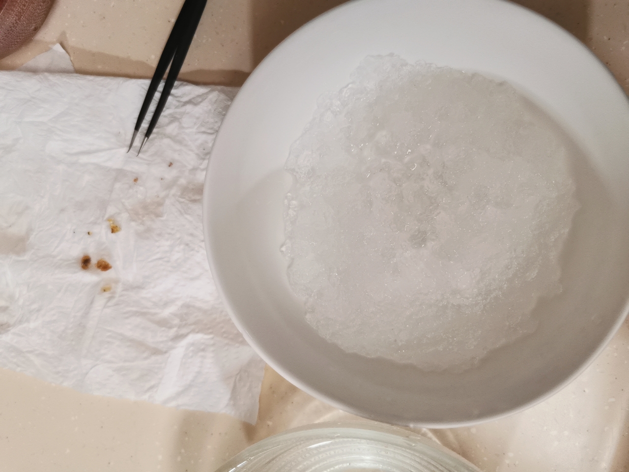 美容食谱-桃胶雪燕皂角米牛奶羹的做法 步骤9