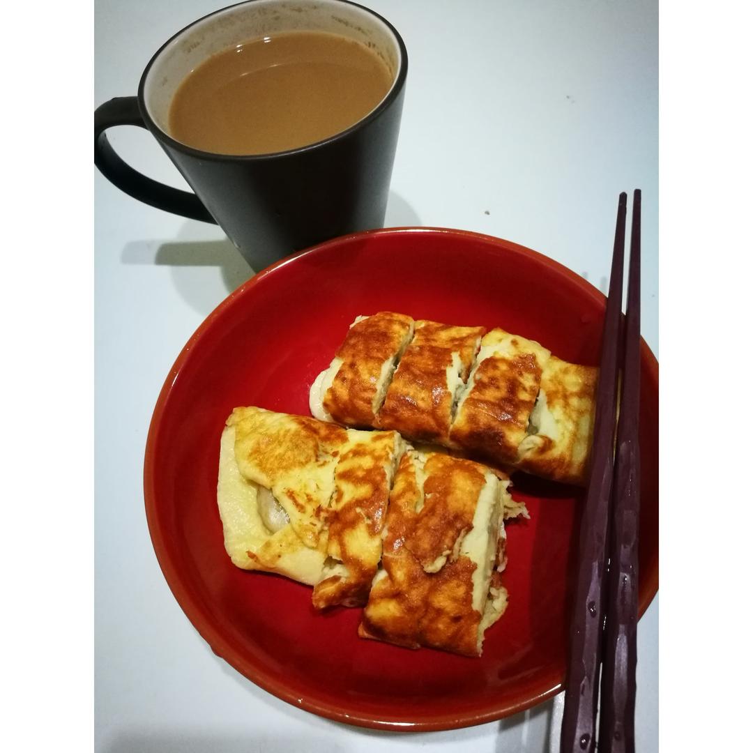 【快手辅食】香蕉酸奶卷饼（12m+）