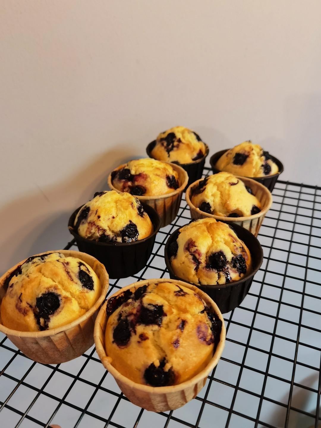 空气炸锅纸杯麦芬蛋糕（超简单）