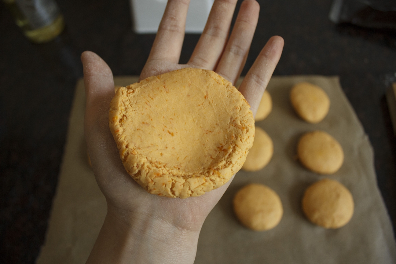 南瓜饼（豆沙版+花生酱版）的做法 步骤11