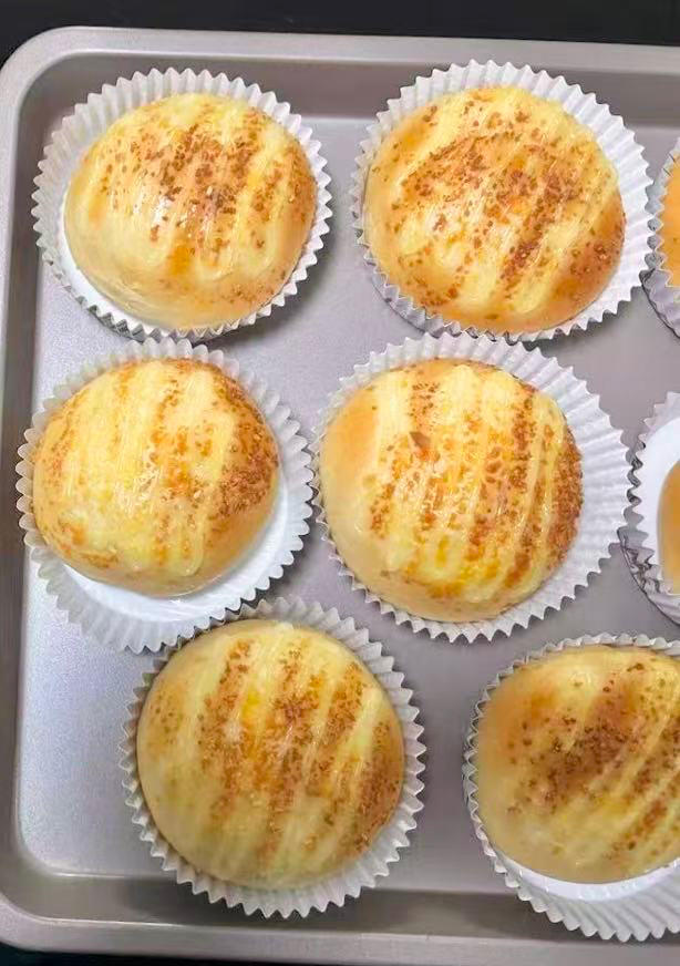 锁死这个配方｜黄金芝士肉松面包｜好吃迷糊了