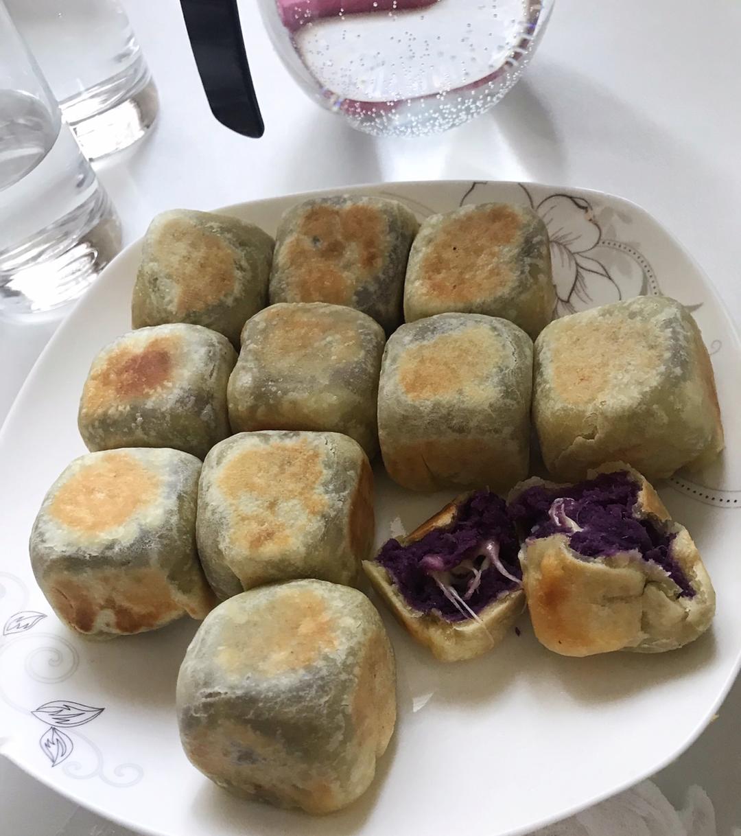 紫薯爆浆芝士仙豆糕  宝宝辅食食谱