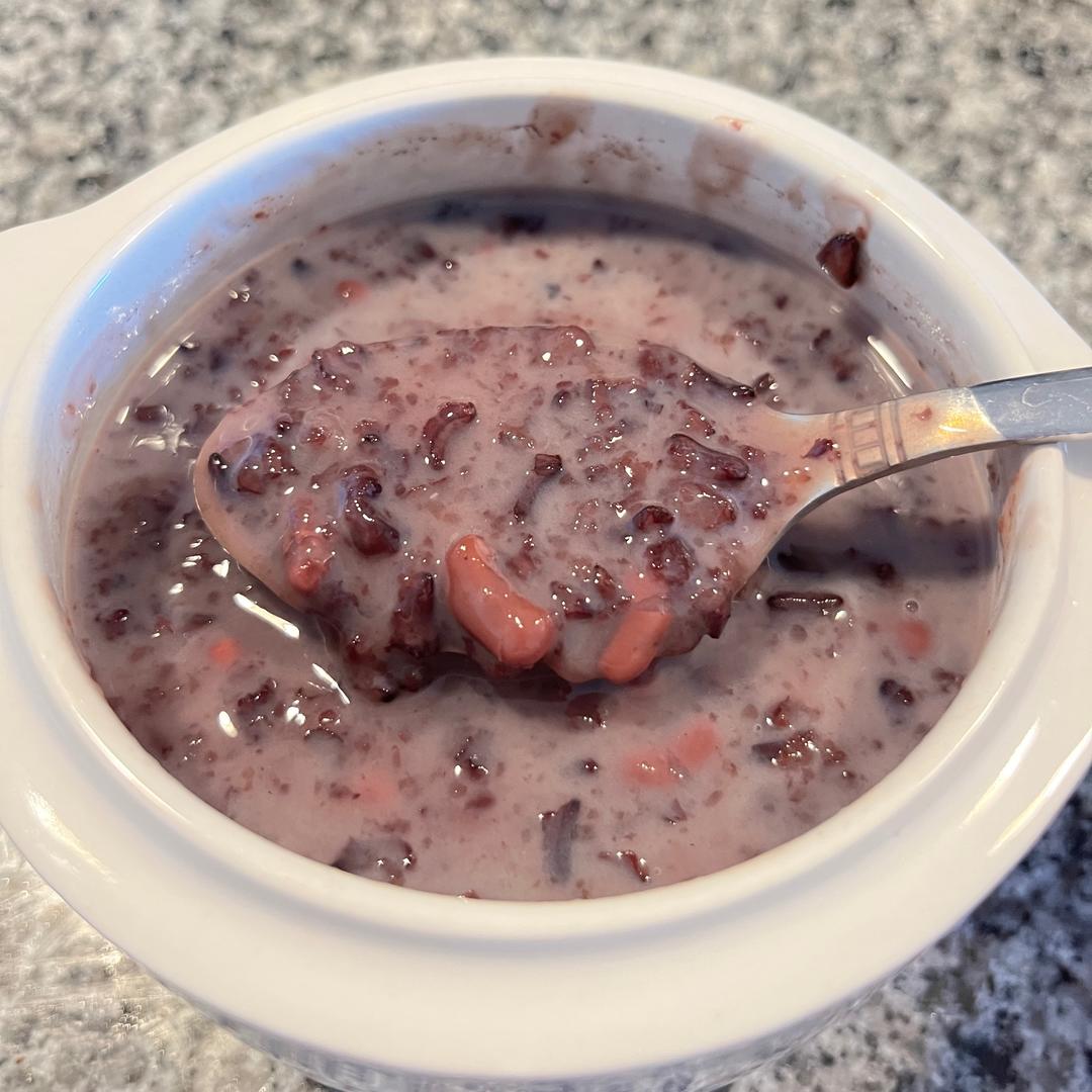 炖盅·紫米红豆粥