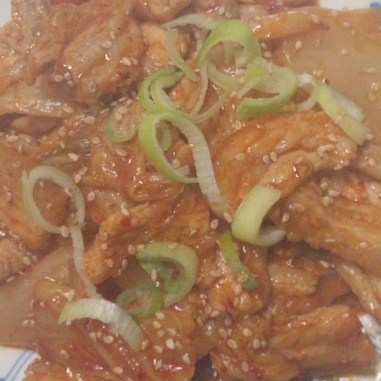 辣白菜炒五花肉