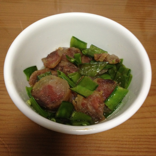 腊味炒荷兰豆