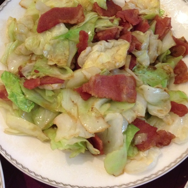 培根炒圆白菜