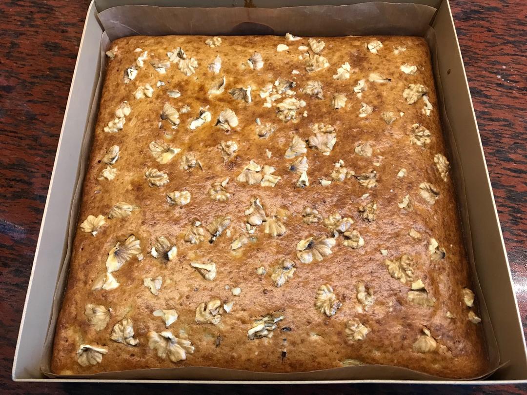 香蕉核桃蛋糕（低油少糖健康版）