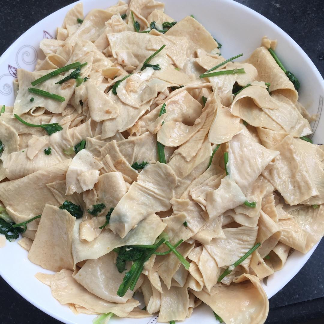 香菜豆皮