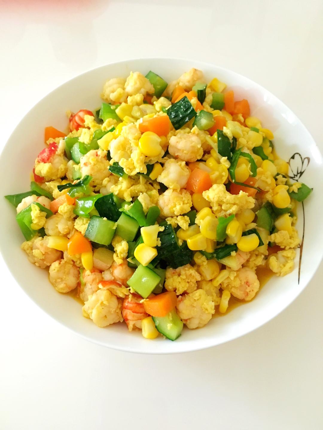 玉米虾仁的做法