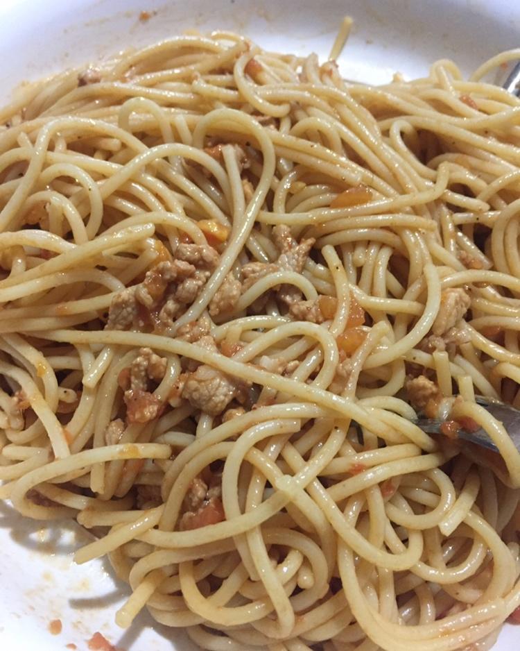 番茄肉酱意大利面