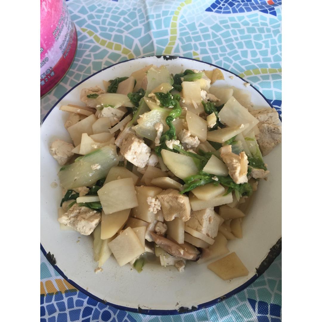 白菜炒豆腐