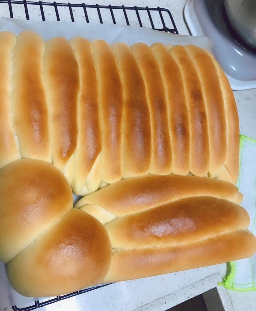 蜂蜜淡奶油面包#美味排包#