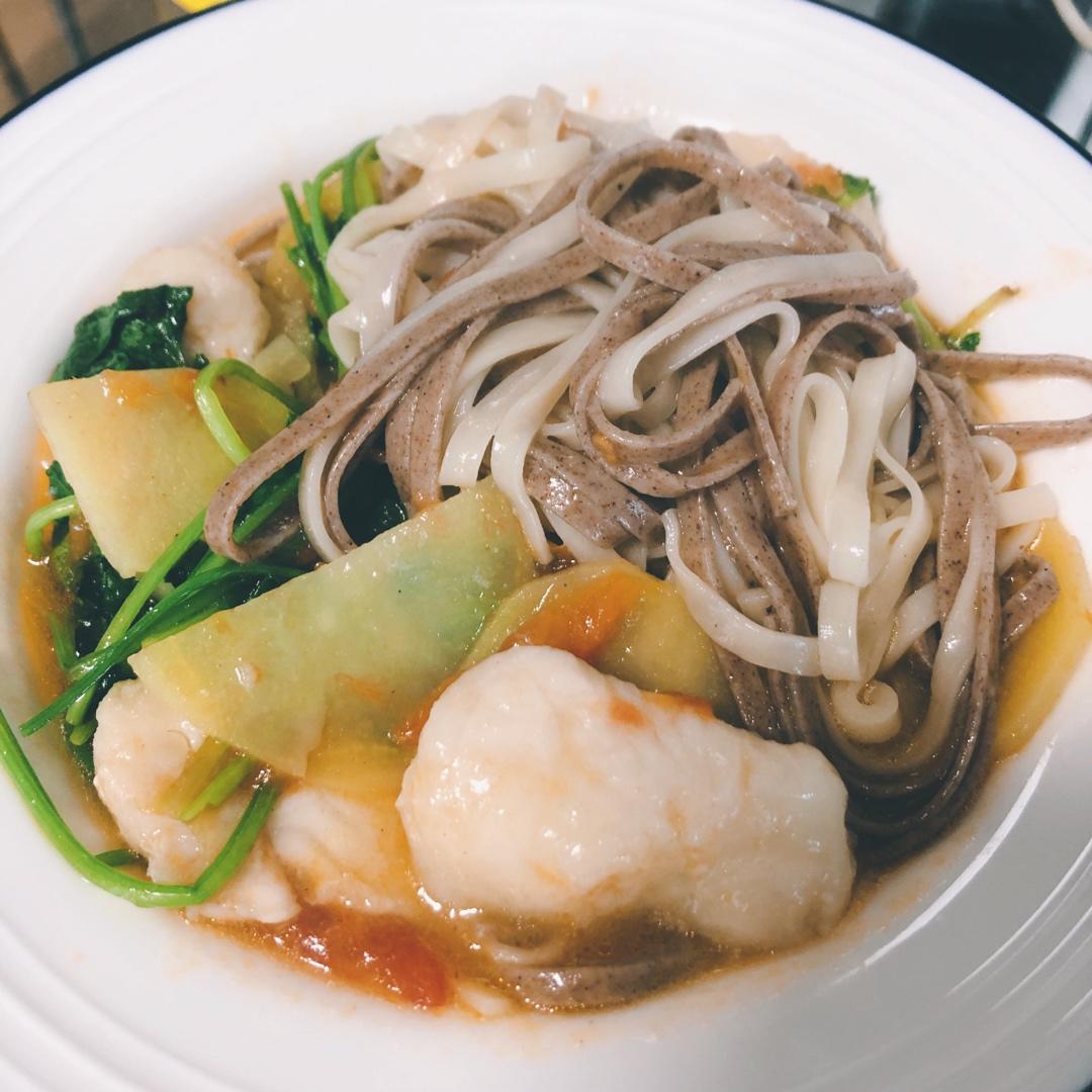 番茄土豆巴沙鱼汤