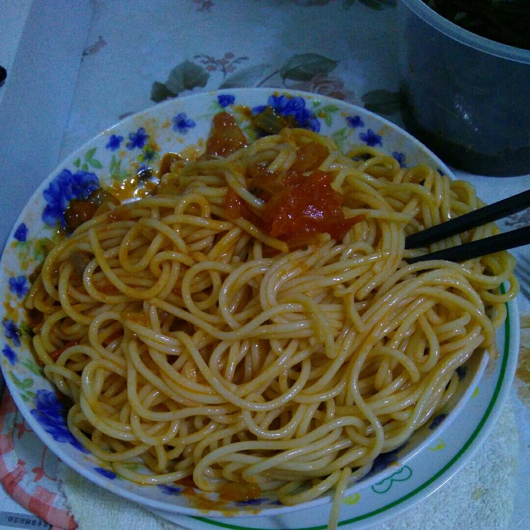 番茄肉酱意大利面