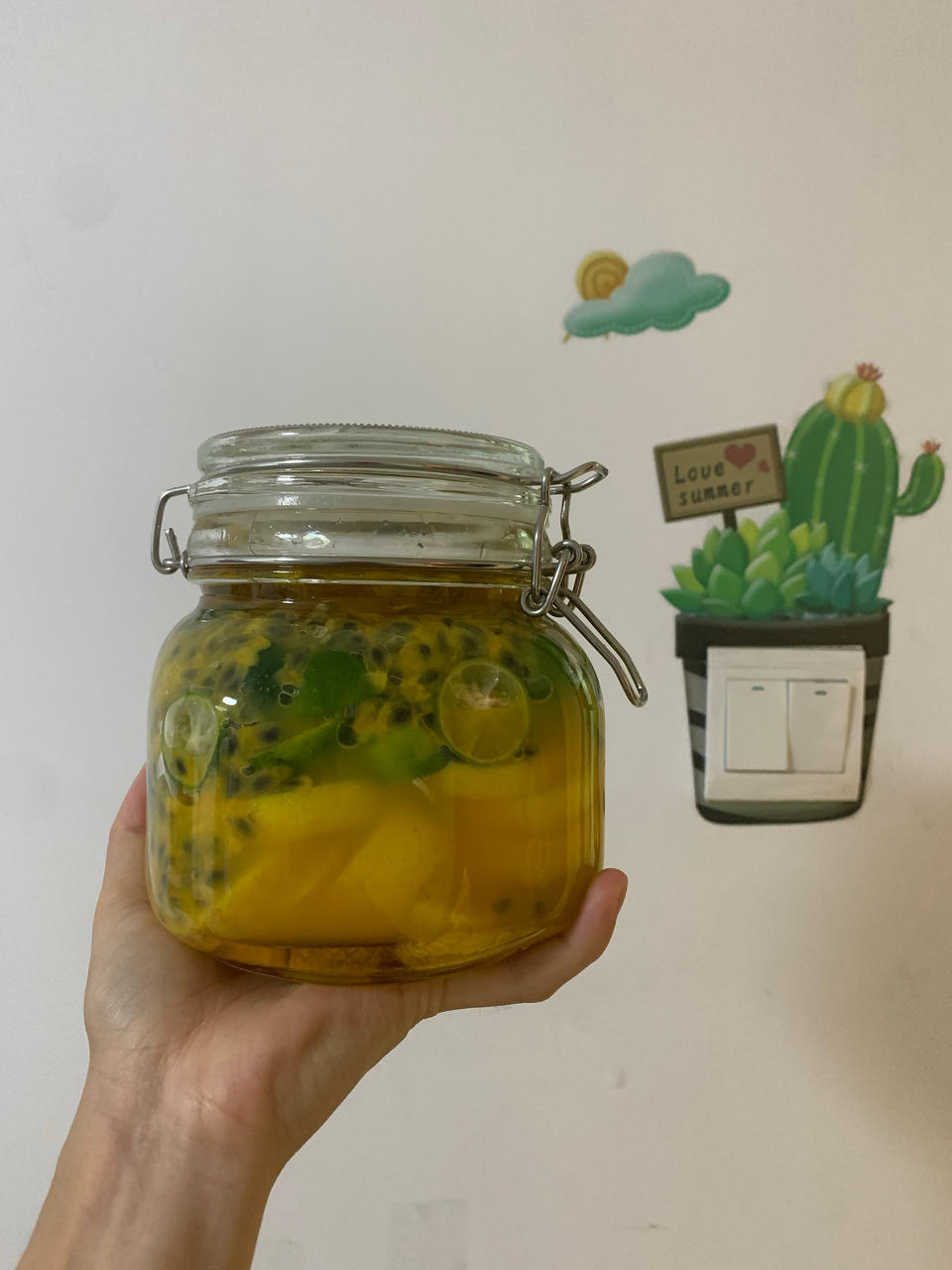 柠檬百香果蜜