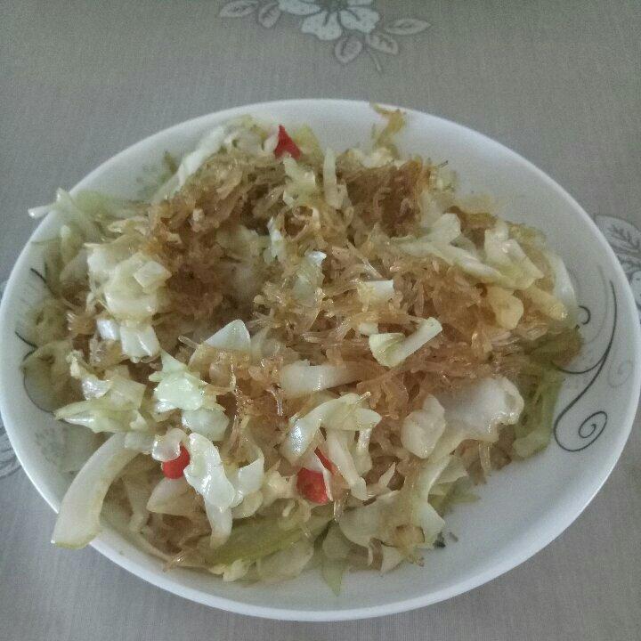 卷心菜炒粉丝 Glass noodles with Cabbage