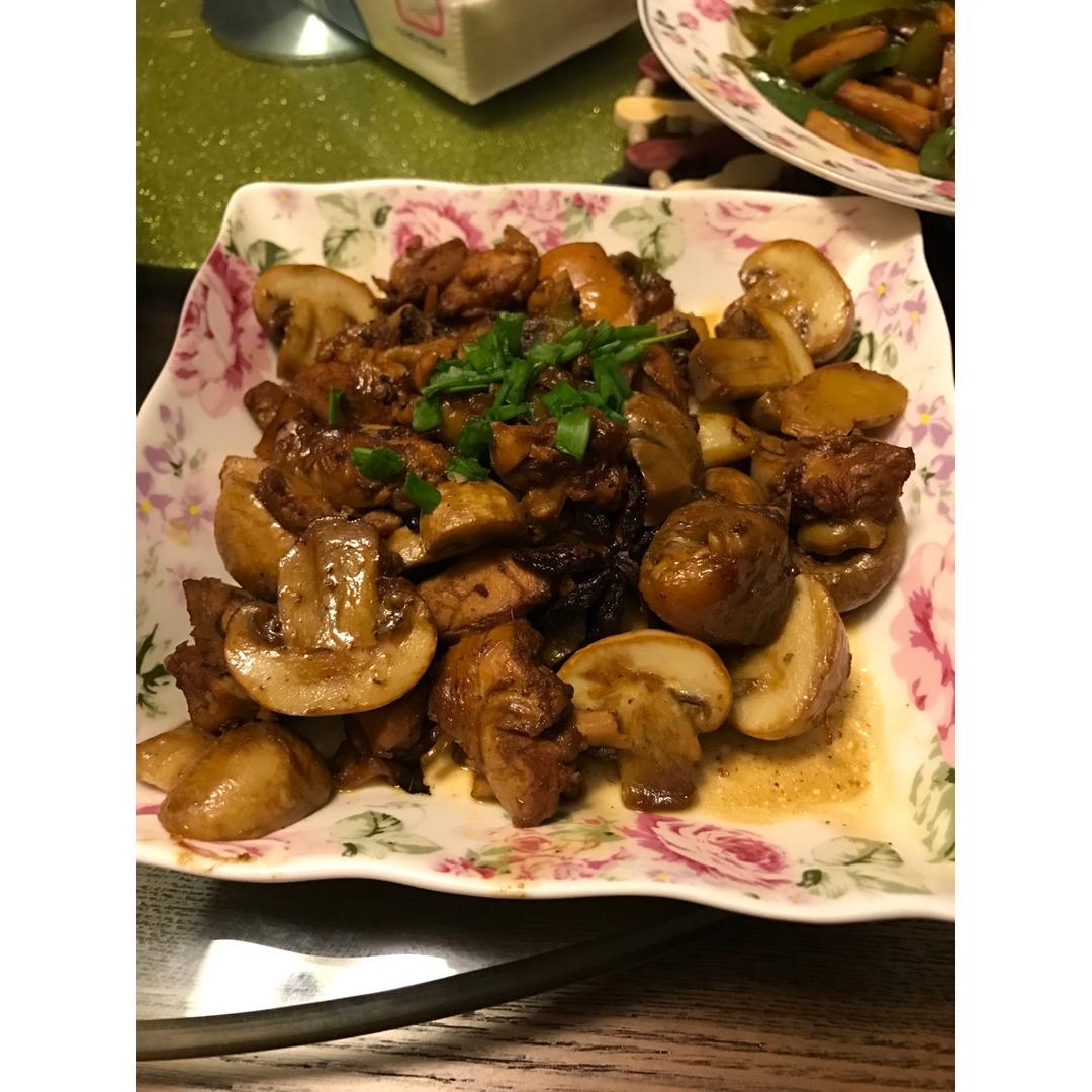 口蘑炖鸡
