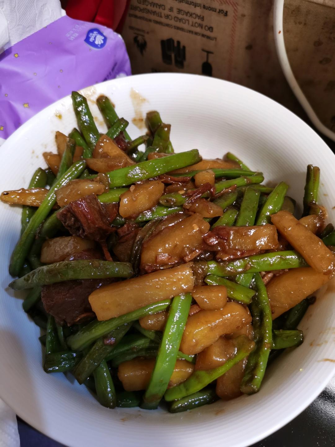 干煸豆角土豆