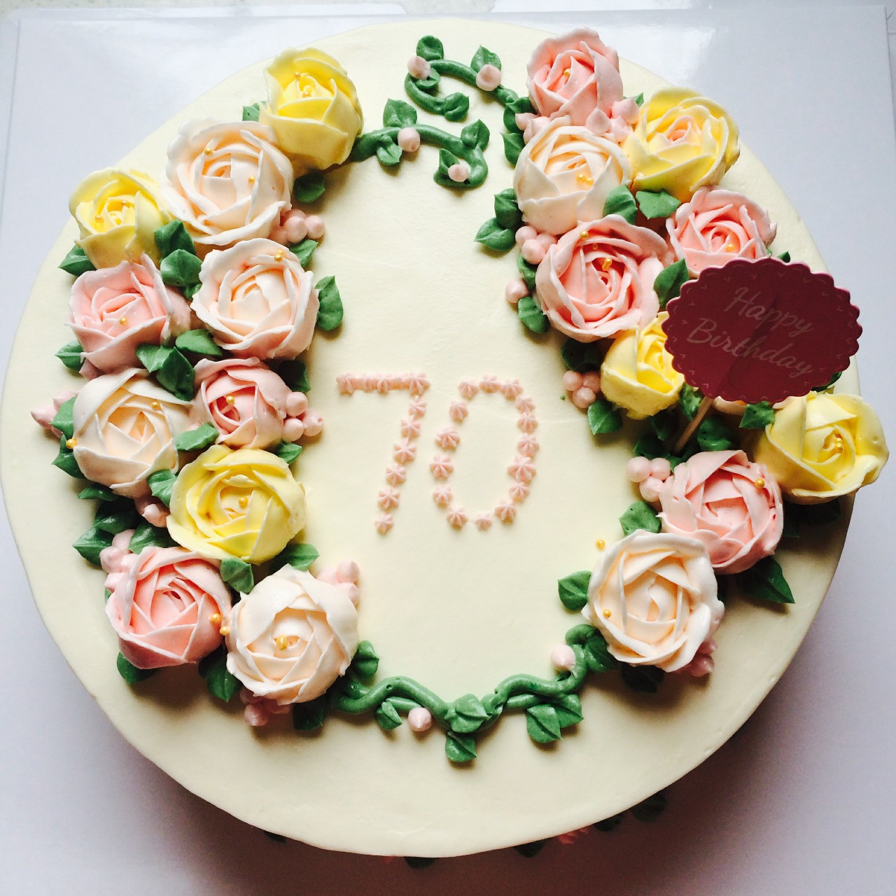 淡奶油裱花蛋糕