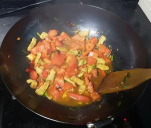 番茄(豆角)炒面的做法 步骤6