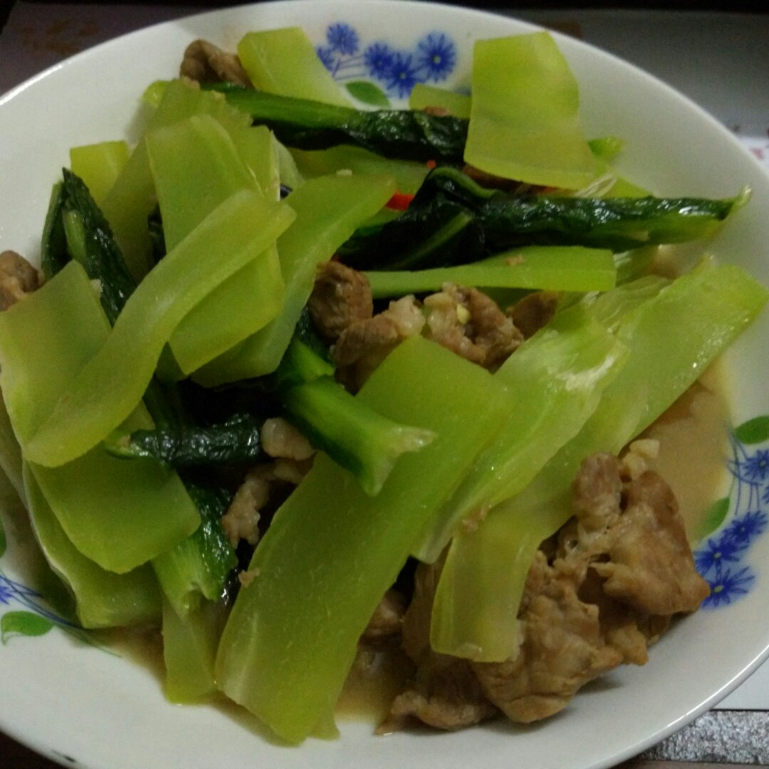 莴笋炒肉