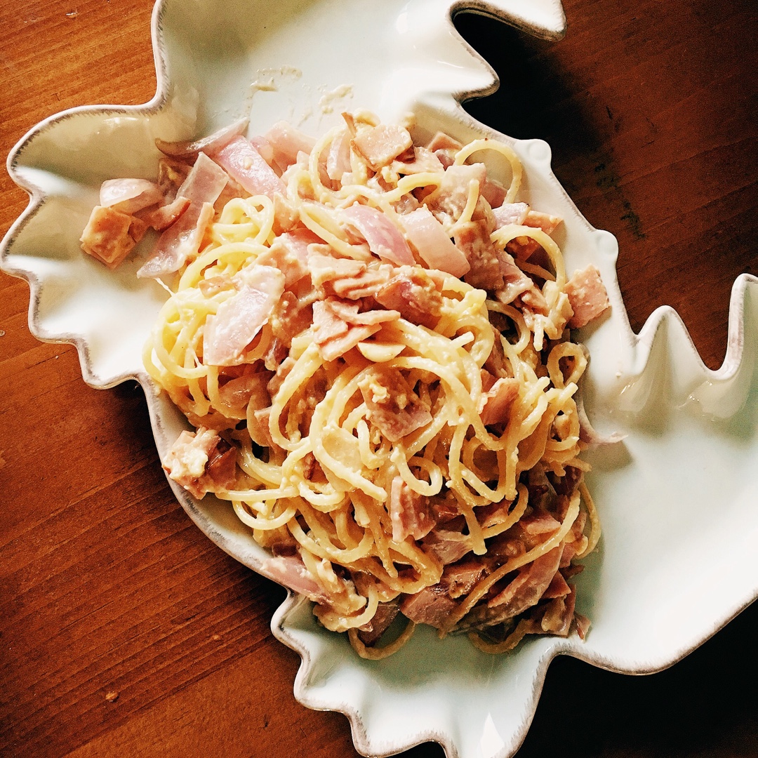 超简单的奶汁培根意面Carbonara