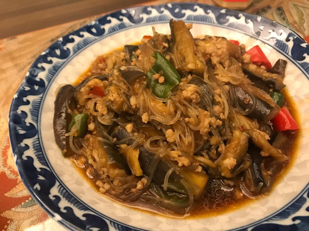 肉末茄子粉丝煲