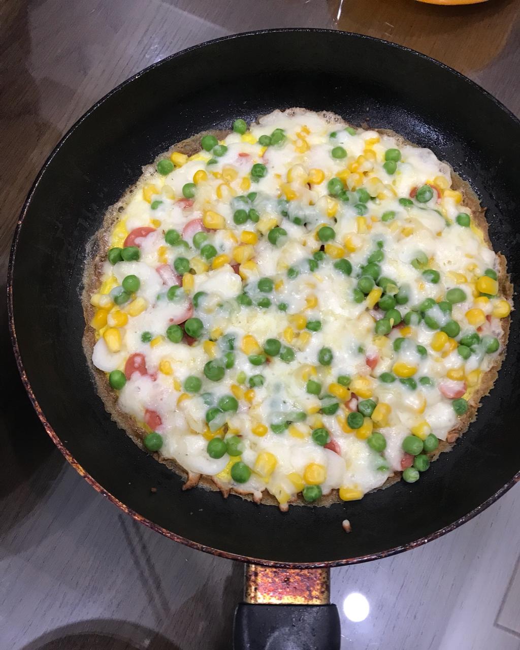 五分钟快手煎蛋披萨