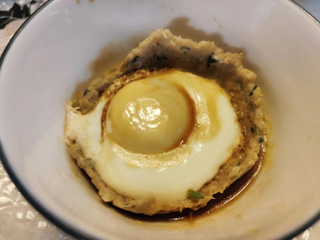 简单又好吃的肉饼蒸蛋