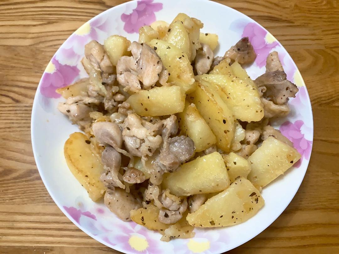 浓情柠香土豆烩鸡肉
