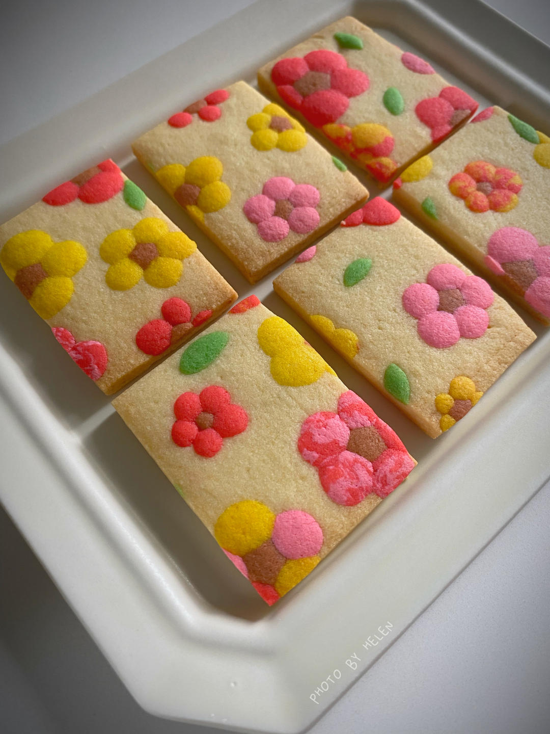 免打发❗️超简单春天花花黄油饼干｜免模具