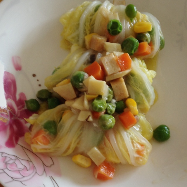 鲜香白菜包(八宝财袋)