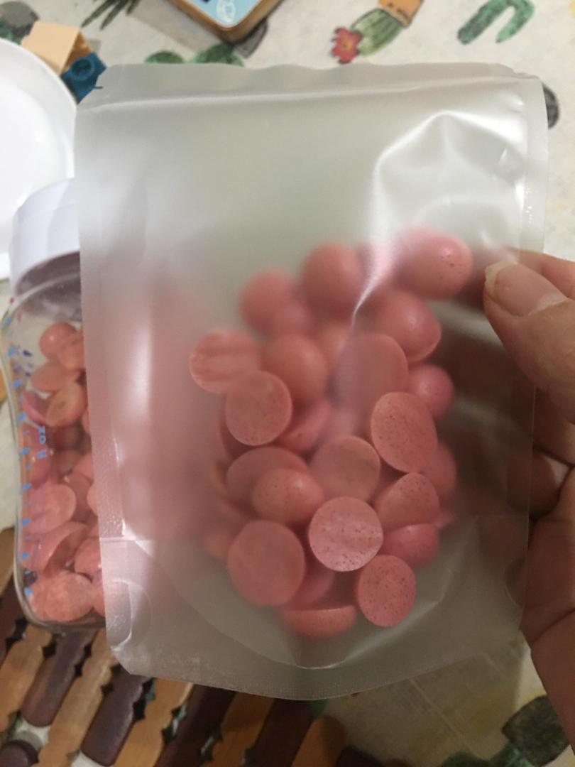 入口即化火龙果蛋黄溶豆《六个月以上婴幼儿辅食零食》果蔬溶豆！无淀粉无糖简单配方  更新