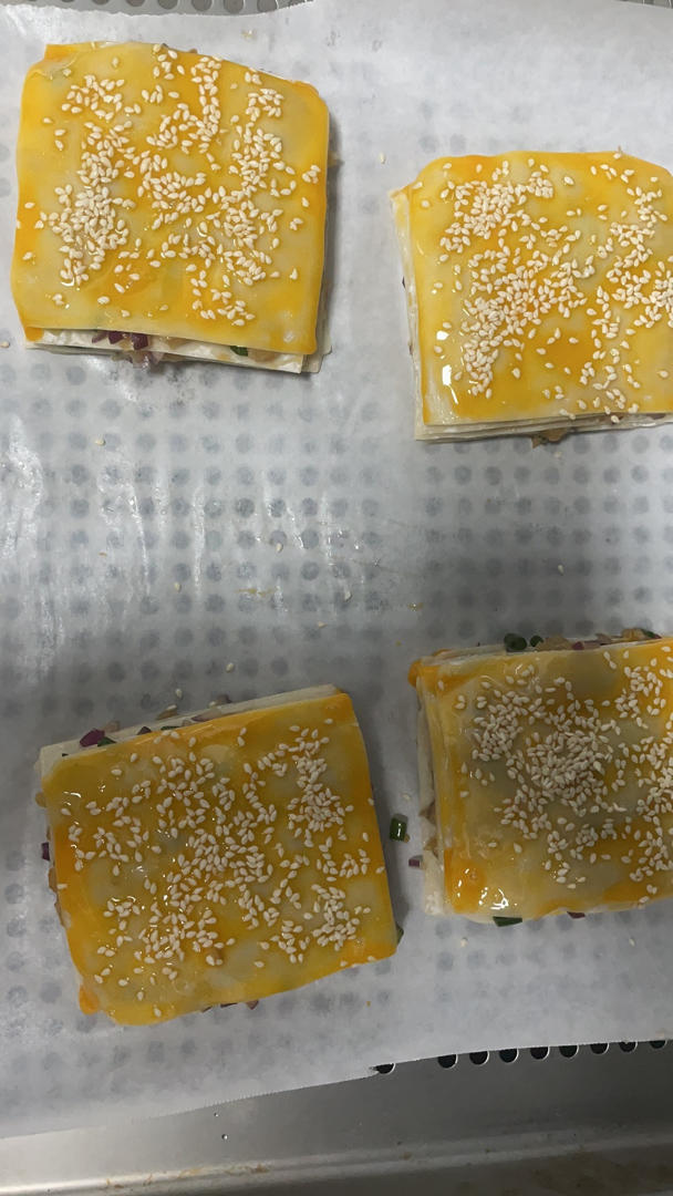 减脂餐🔥酥香•馄饨皮版千层面