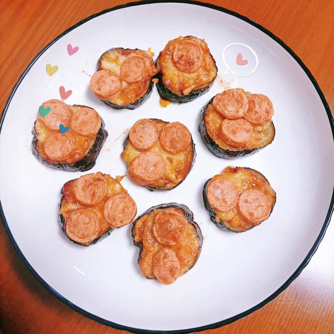💥空气炸锅版🔥烤箱版🍆茄子披萨🍕生酮披萨