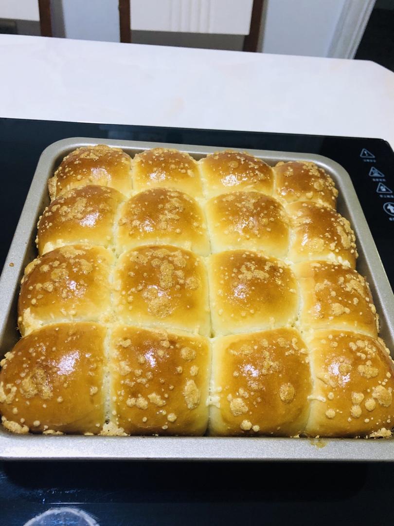 超柔软酥粒小餐包，配方简单易出膜，百分百成功