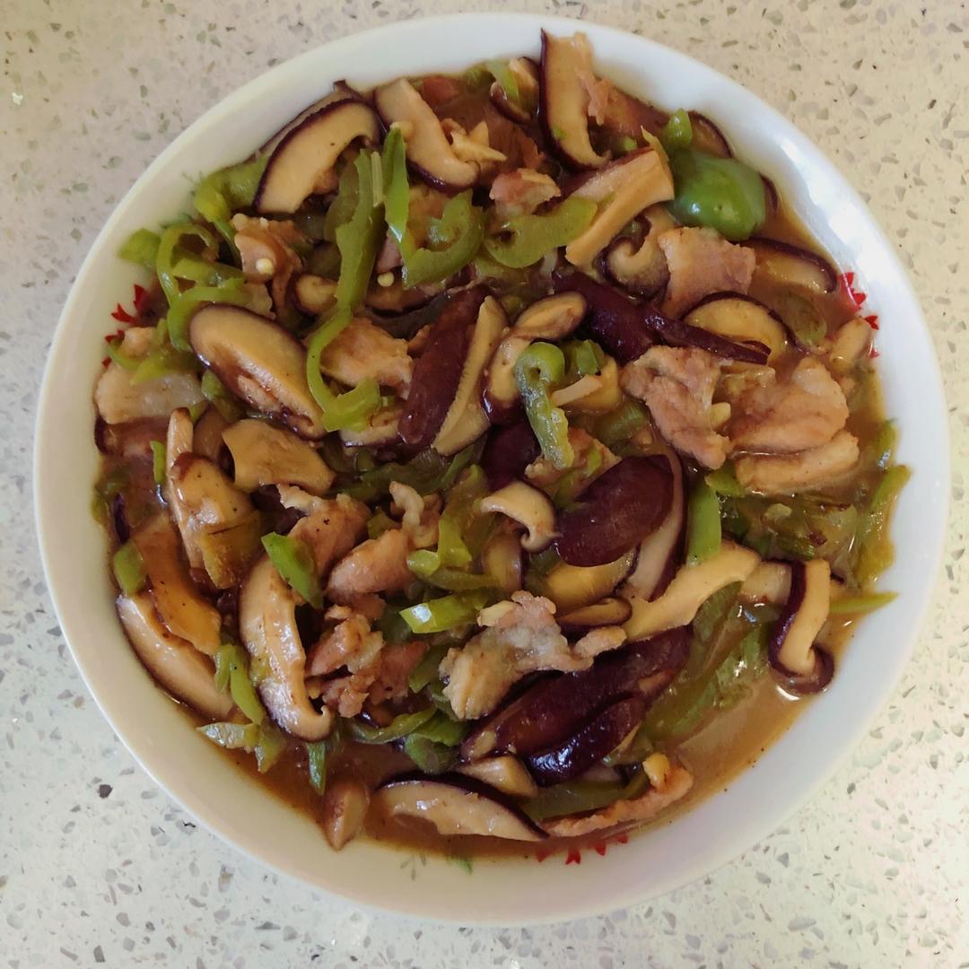 香菇炒肉，超级下饭哦